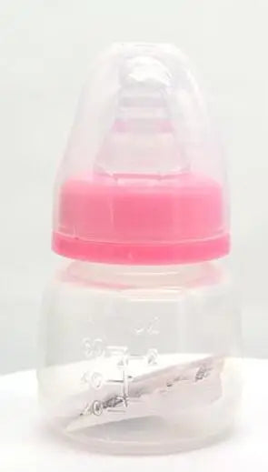 60ML Mini Portable Baby Nursing Bottle | BPA Free PP + Silicone | Milk, Juice & Medicine | 0-36 Months