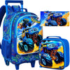 Kids Suitcase for Boys Wheeled Backpack
