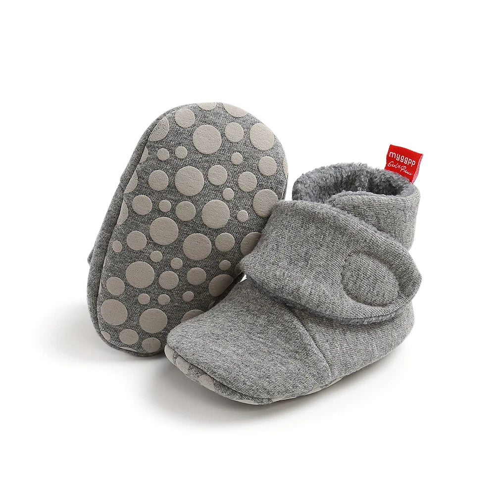 New Baby Socks Shoes Star Toddler First Walkers Booties Cotton Comfort Soft Anti-slip Warm Infant Baby Boy Girl Shoes