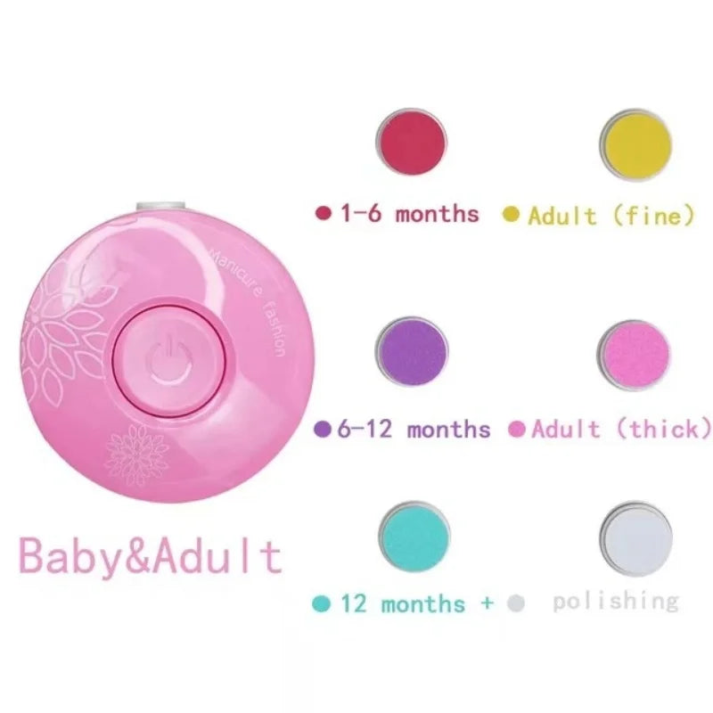 Electric Baby Nail Trimmer & Polisher | Safe, Silent & Portable for Newborns