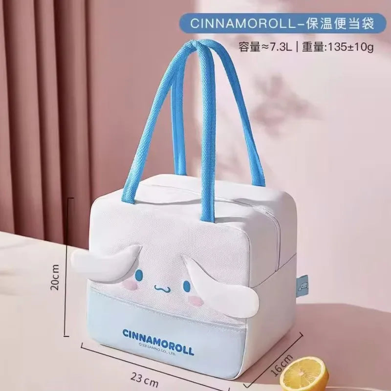 Kawaii Sanrio Hello Kitty Melody Lunch Box Bag Cinnamoroll