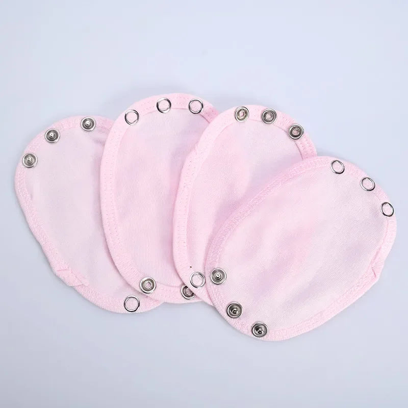 4-Pack Baby Romper Extenders | Soft Bodysuit Snap Lengtheners for Newborns