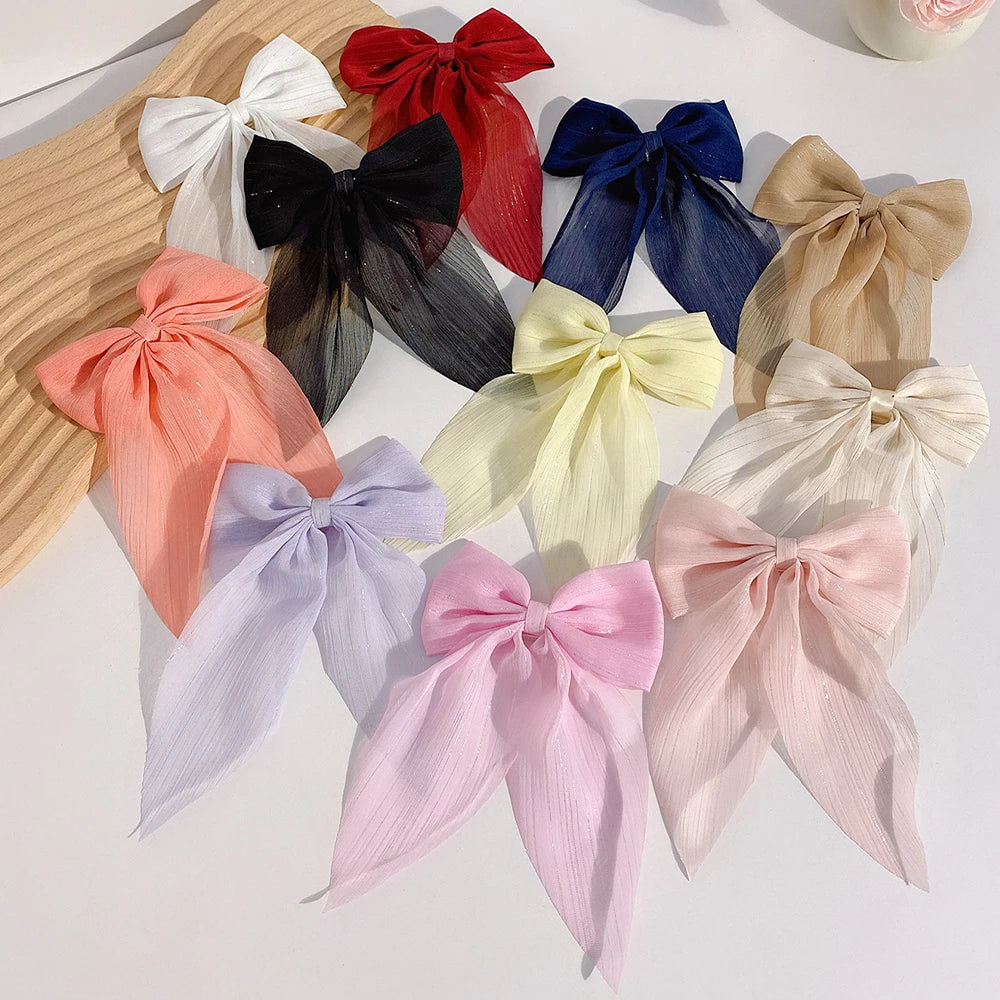 11-Piece Sweet Bow Hair Clips Set | Cute No-Damage Hairpins for Girls 7-13Y