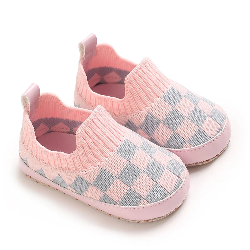 Baby Shoes Boy Girl Cotton Fabric Casual Anti-slip Soft Sole Shoes Infant Kids Walking Toddler 0-18 Months