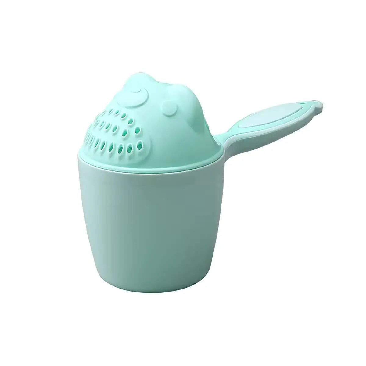 Cartoon Baby Bath Cup | Shampoo Rinse Bucket | Pink & Green | Makes Bath Fun!