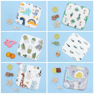 (6pcs per set) Baby Cotton Bamboo Wipes Reusable Baby