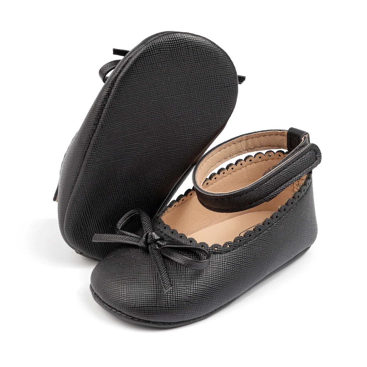 Baby Girls Bowknot Princess Shoes | Soft Sole, Anti-Slip First Walkers
