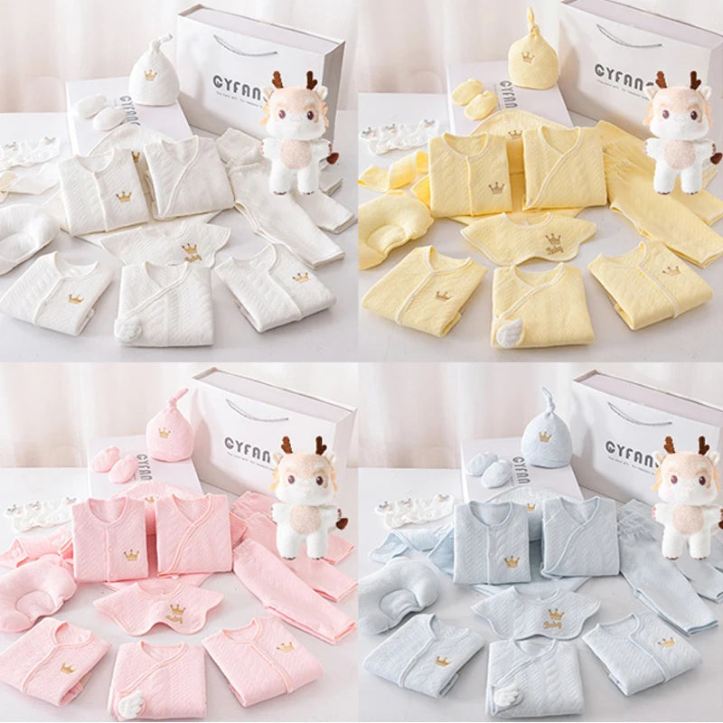 Newborn Baby Clothing 15/17/18/20 Pcs/0-3Months 100%Cotton Kids Clothes Suit Unise Infant Boys Girls Clothing Set Without Box