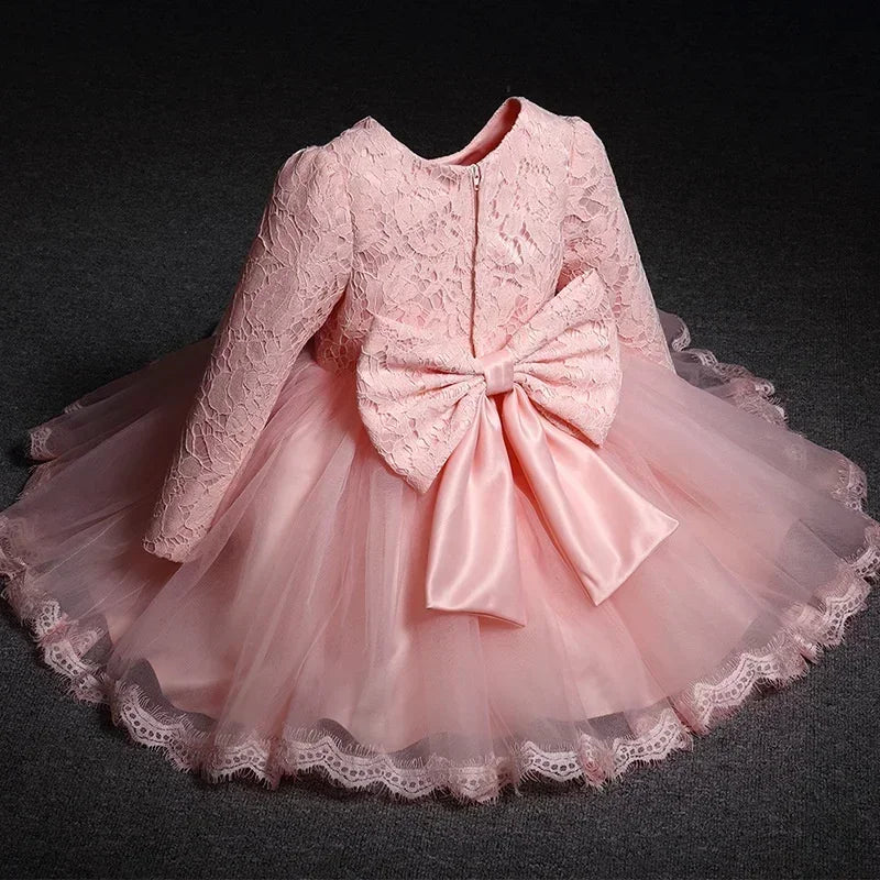 Newborn & Baby Girl Dress – Perfect for Christening, Baptism, Birthday, or Prom – 0–12 Months