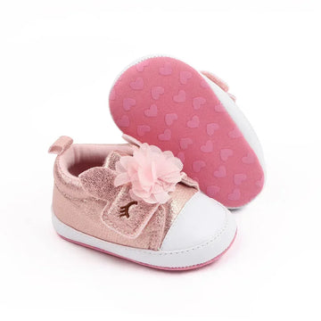 Baby Girls Shoes Soft Bottom Non-slip Flowers Spring Autumn Outdoor Fashion Casual Infant Newborns Crib First Walkers Baby Shoes