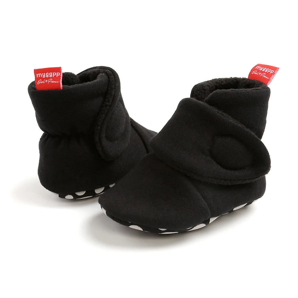 New Baby Socks Shoes Star Toddler First Walkers Booties Cotton Comfort Soft Anti-slip Warm Infant Baby Boy Girl Shoes