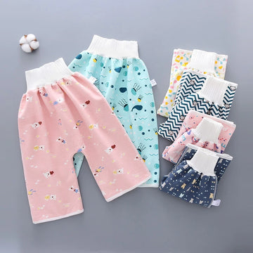 Waterproof Baby Diaper Pants - Leak-Proof Urine Training Pants, Washable Cloth Diapers, Sleep Bed Pants & Potty Training Pants for Infants and Kids