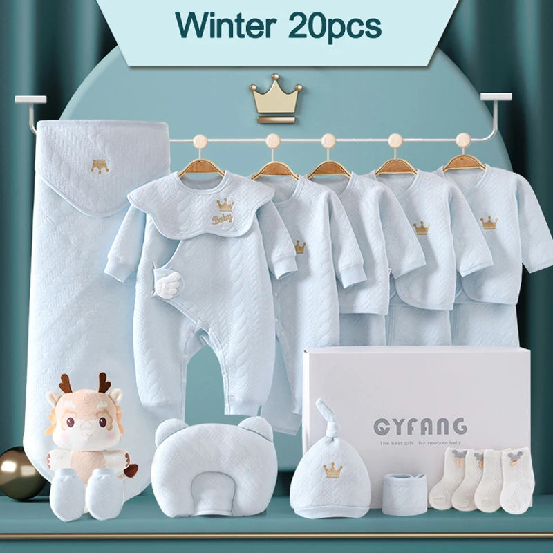 Newborn Baby Clothing 15/17/18/20 Pcs/0-3Months 100%Cotton Kids Clothes Suit Unise Infant Boys Girls Clothing Set Without Box