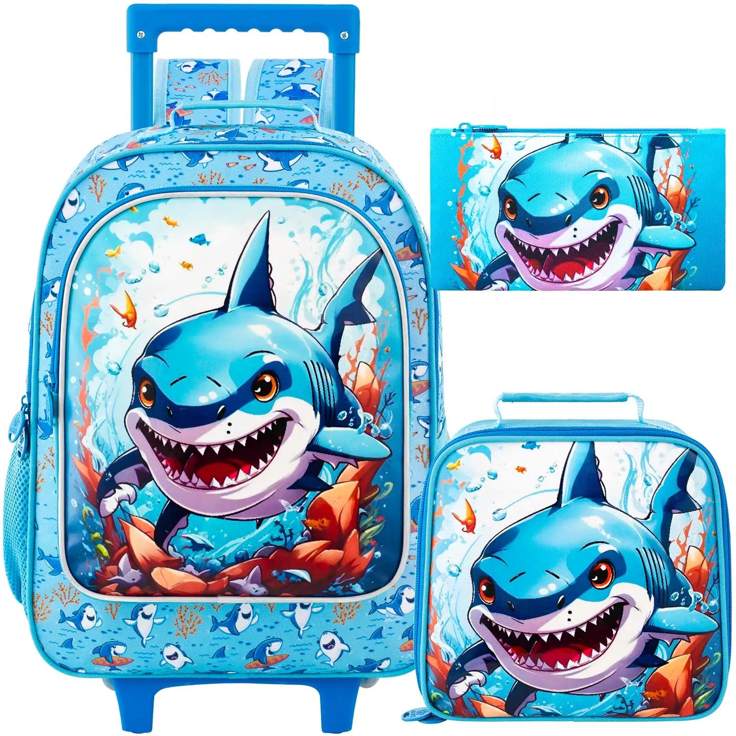 Kids Suitcase for Boys Wheeled Backpack