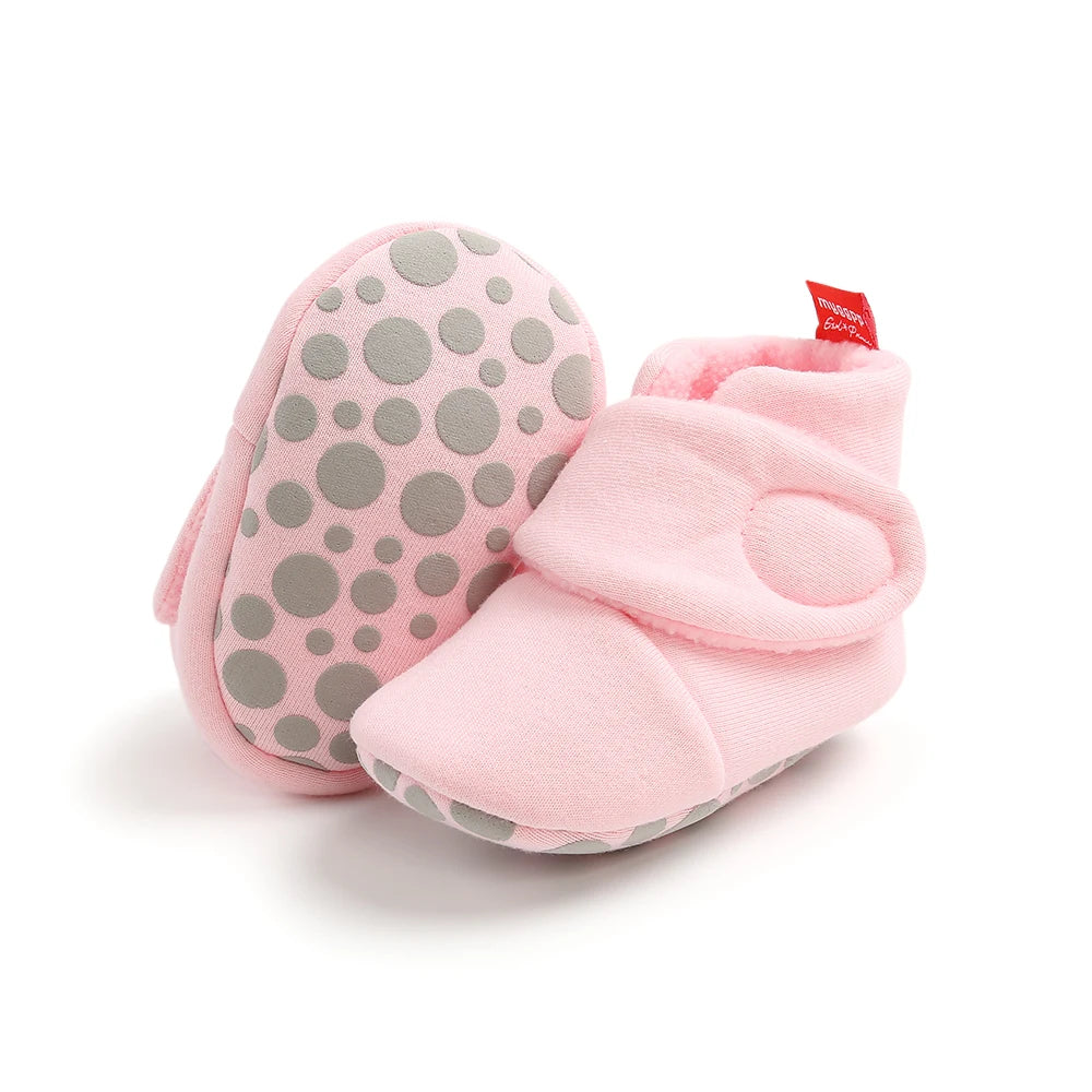 New Baby Socks Shoes Star Toddler First Walkers Booties Cotton Comfort Soft Anti-slip Warm Infant Baby Boy Girl Shoes