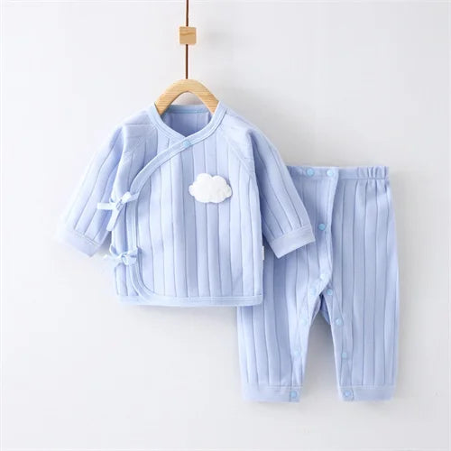 0-6M Newborn Baby Sets For Girls Boys Spring Infant Baby Boy Girl Set Casual Clothes For Girl Long Sleeve T Shirt Pants Costume