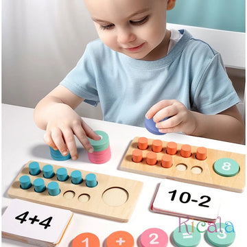 Kids Math Arithmetic Wooden Digital Decomposition Arithmetic Learning Education Toys