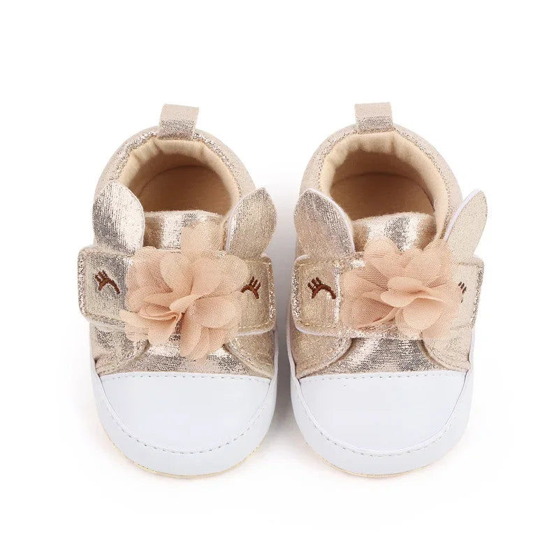Baby Girls Shoes Soft Bottom Non-slip Flowers Spring Autumn Outdoor Fashion Casual Infant Newborns Crib First Walkers Baby Shoes