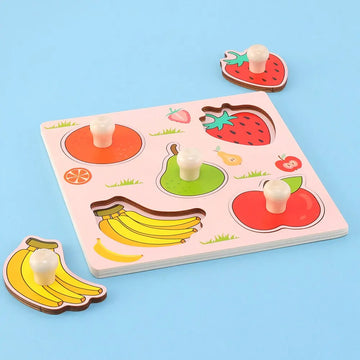 Montessori Early Education Fruit Cognitive Puzzle Toy for girls boys