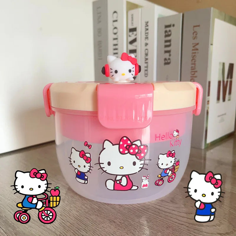 Sanrio Bento Box Kawaii Hello Kitty Portable Lunch