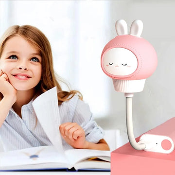 Kid Bedroom Decor Bedside Lamp USB Night Light LED Chlidren Cute Cartoon Night Lamp Bear Chick Kitten Remote Control for Baby