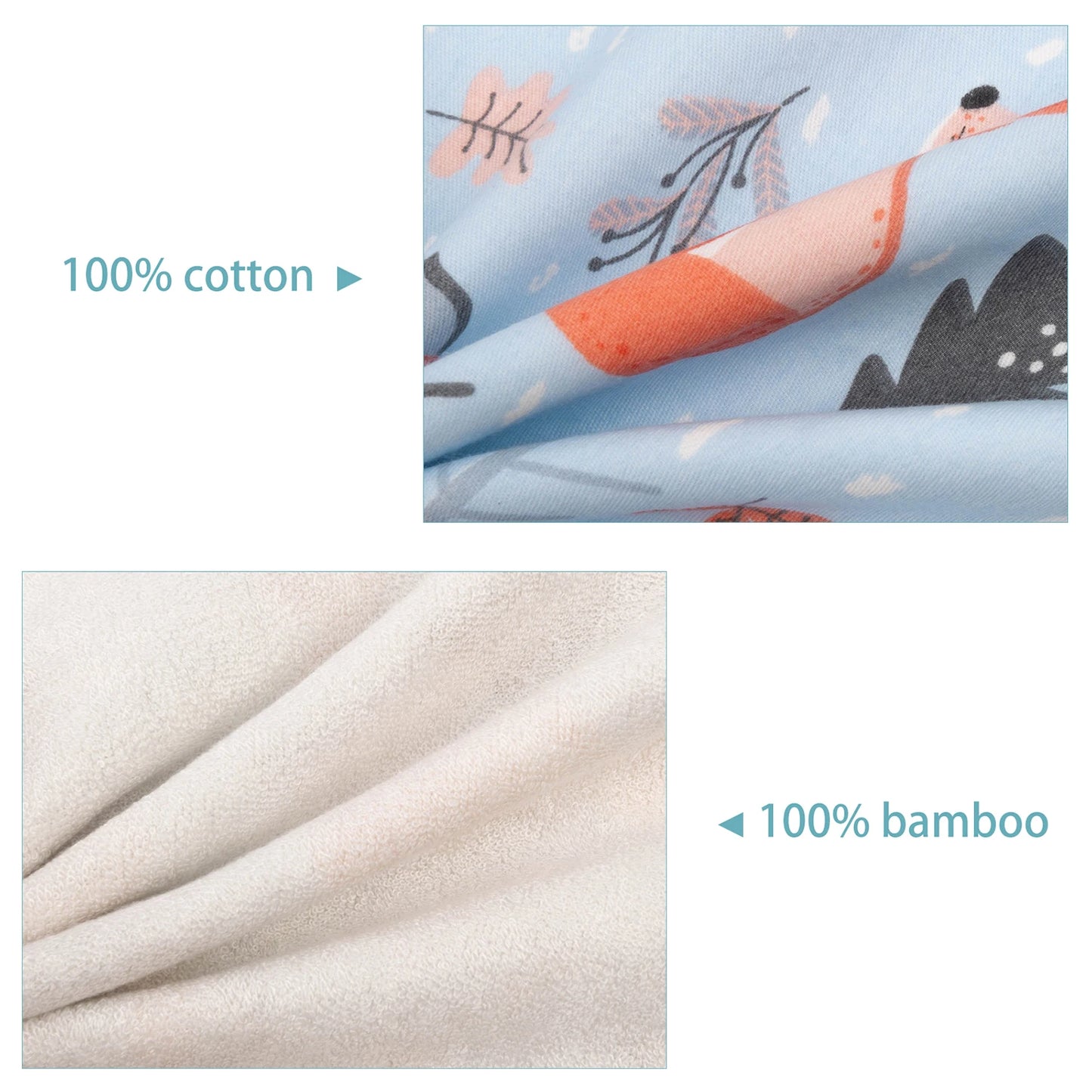 (6pcs per set) Baby Cotton Bamboo Wipes Reusable Baby