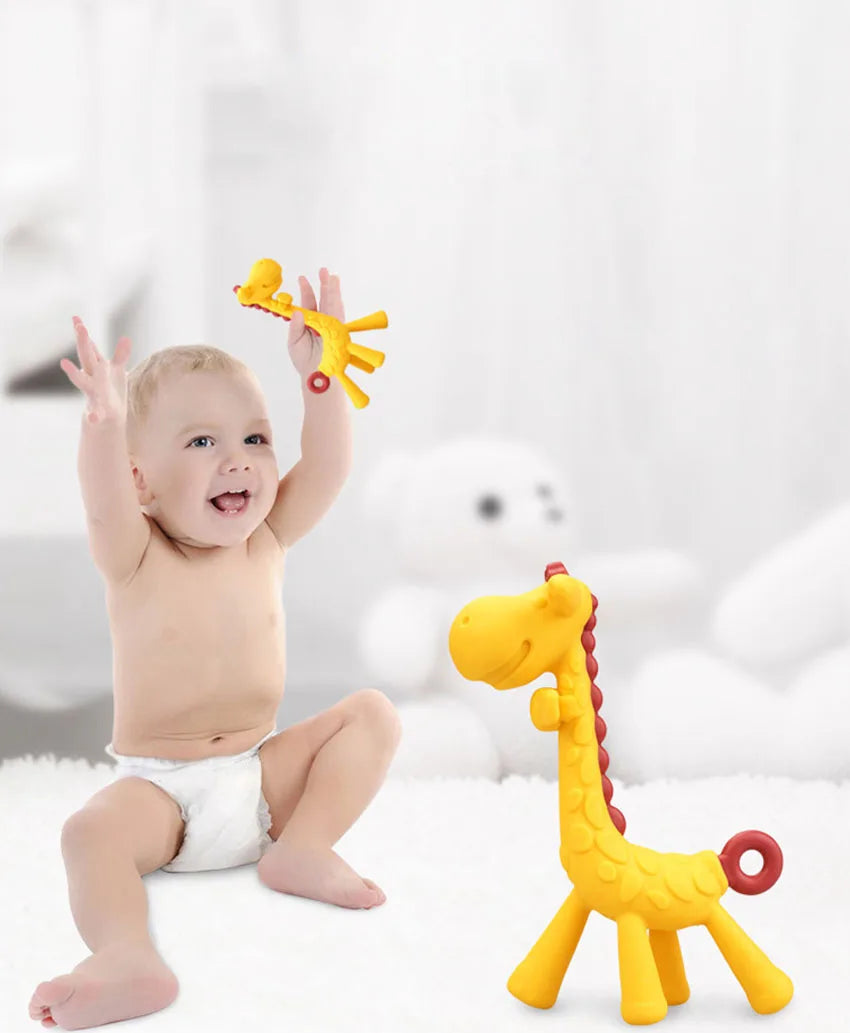 Silicone Teethers Giraffe Cartoon Baby