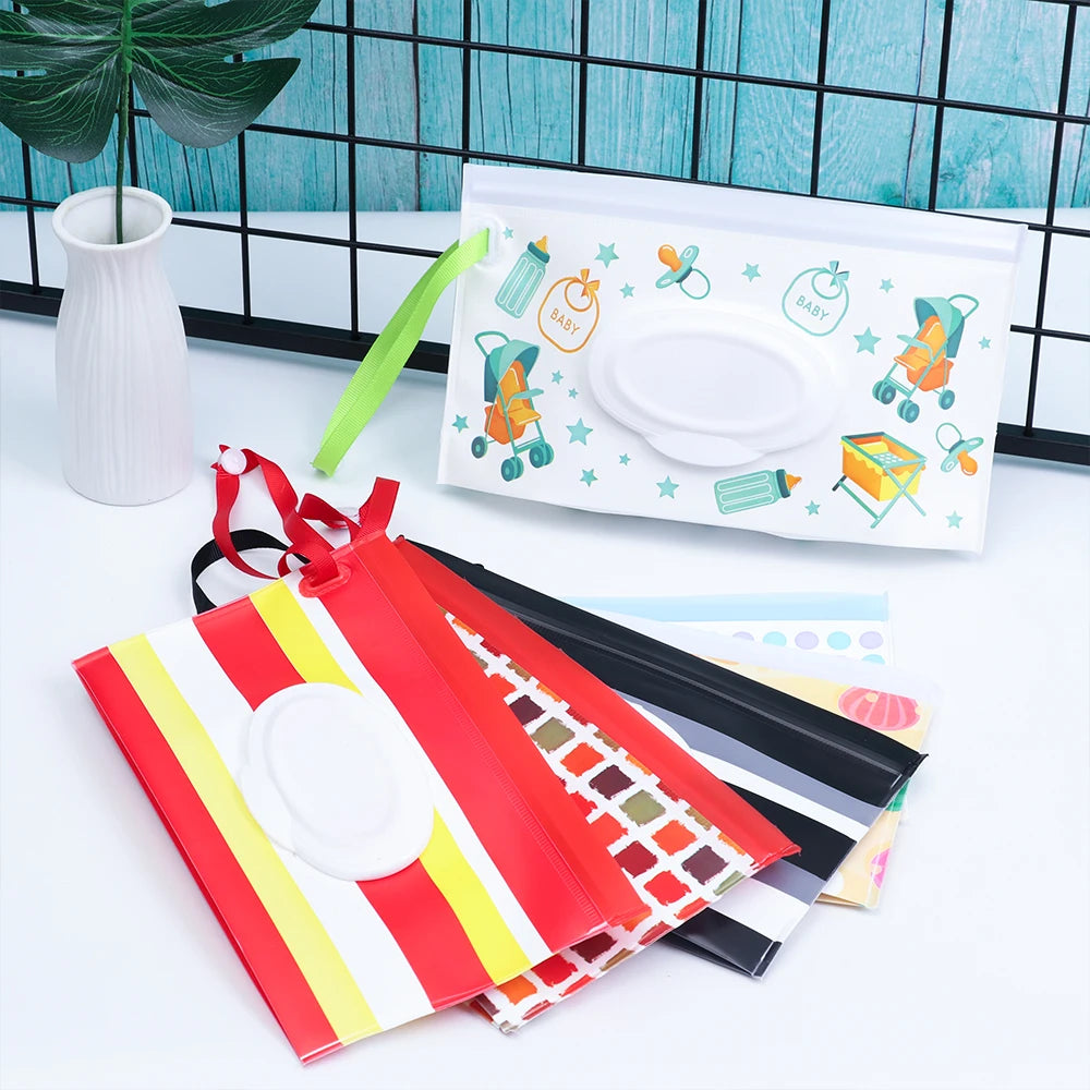 1Pc Baby Fashion Wipes Carrying Case Clutch and Clean Wet Wipes