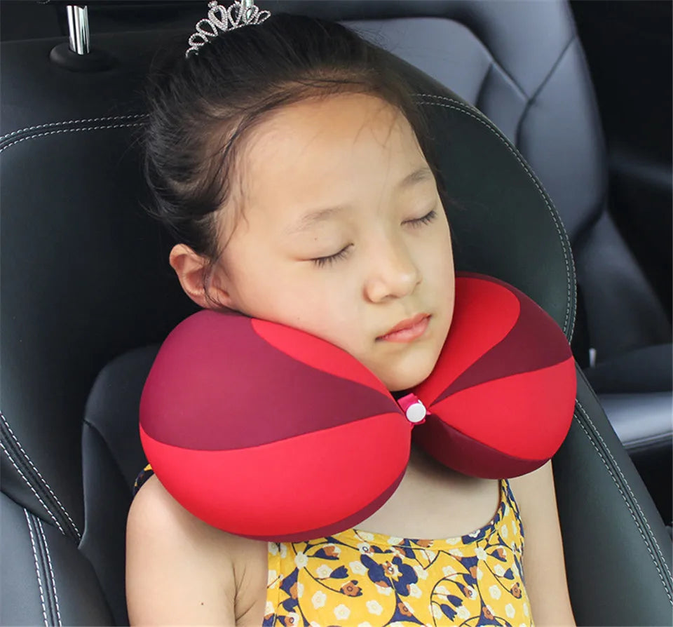 U-Shape For Car Headrest Air Cushion Children Car Seat Head Support Infant Baby