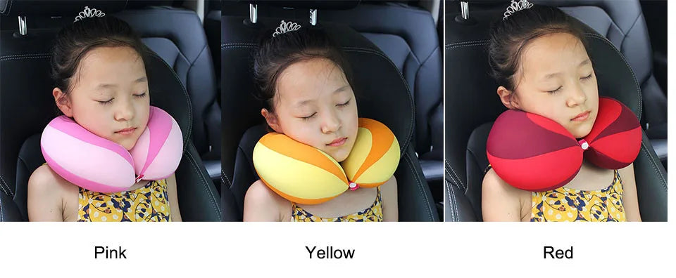 U-Shape For Car Headrest Air Cushion Children Car Seat Head Support Infant Baby