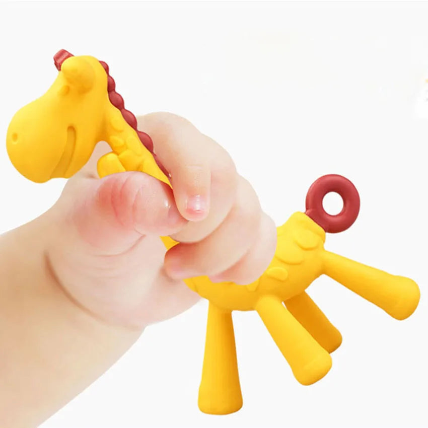 Silicone Teethers Giraffe Cartoon Baby