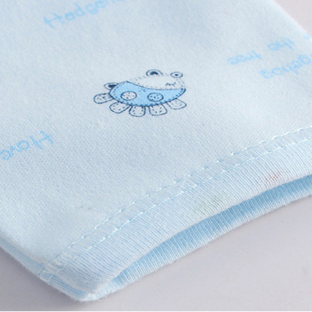 5pcs Newborn Baby Boys Girls Cute Cartoon Long Sleeve Tops+hat+pants +bib Outfits Set From 0 To 3 Months Clothes Set For Baby