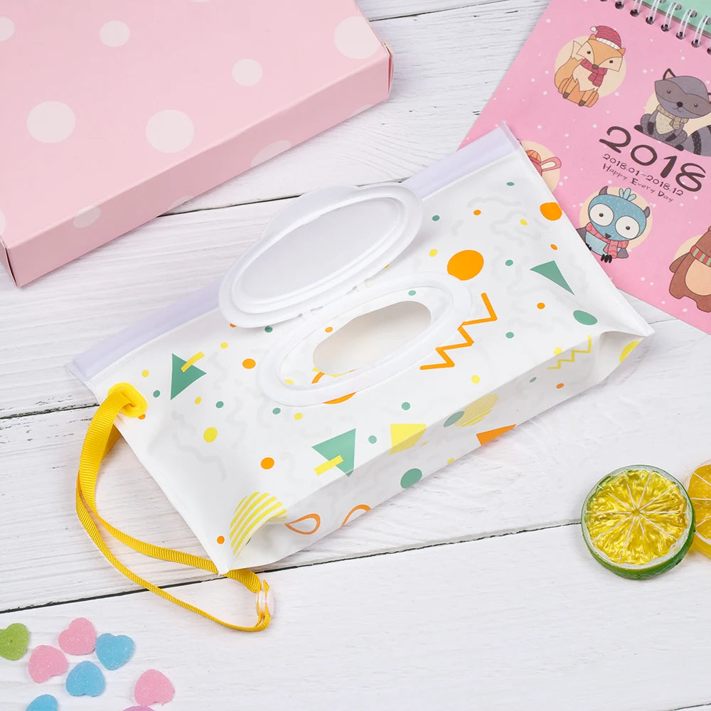 1Pc Baby Fashion Wipes Carrying Case Clutch and Clean Wet Wipes