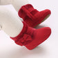 0-18M baby shoes Girls winter plush comfort snow boots cute bow cotton shoes baby soft soled non-slip toddler shoes