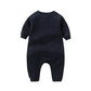 3Pcs Newborn Baby Sets Boy Girl Clothes 0-3 Months 100% Cotton Bodysuit Hat Bib Solid Color Long Sleeve Jumpsuits Infant Outfits