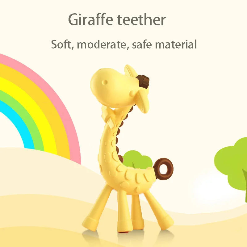 Silicone Teethers Giraffe Cartoon Baby