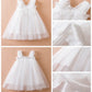 Toddler Baby Girls Party Dresses Back Butterfly