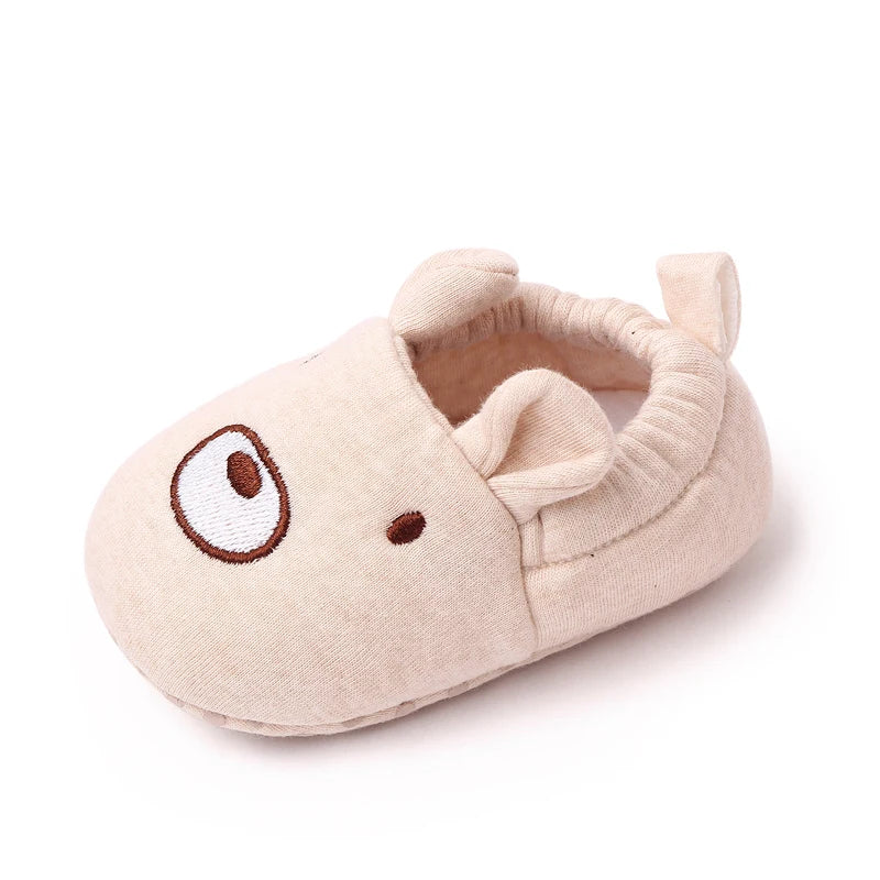 Baby Soft Cotton Shoes for Toddler Boys and Girls Colorful Options Cute Animal Design Shoes with Ears