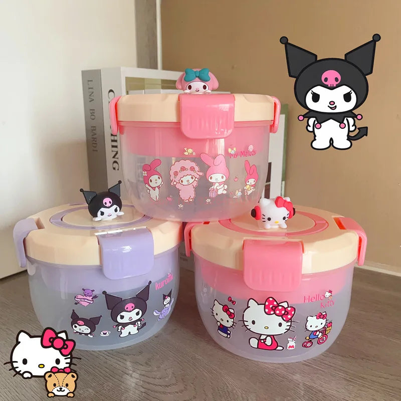 Sanrio Bento Box Kawaii Hello Kitty Portable Lunch