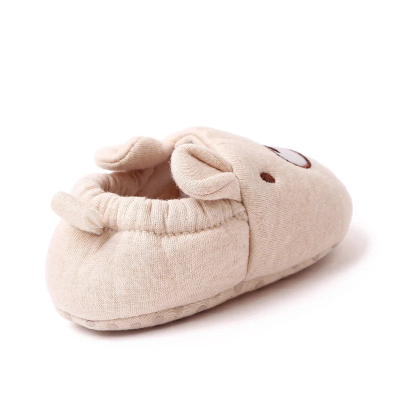 Baby Soft Cotton Shoes for Toddler Boys and Girls Colorful Options Cute Animal Design Shoes with Ears