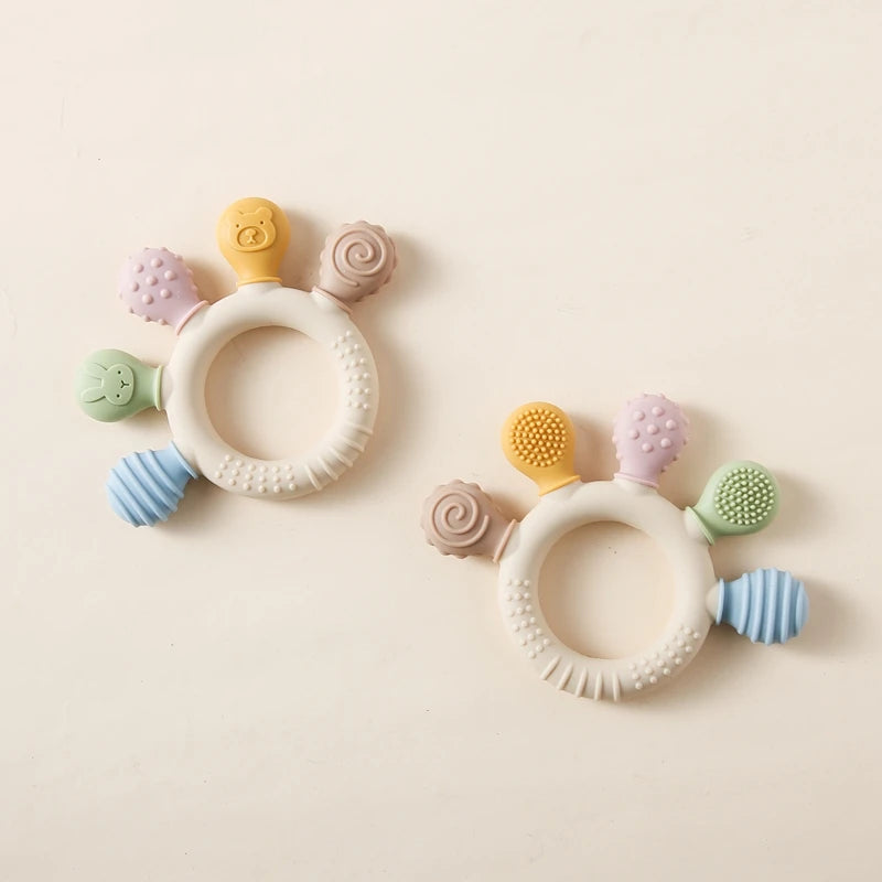 Silicone Teether Baby 0 12 Months