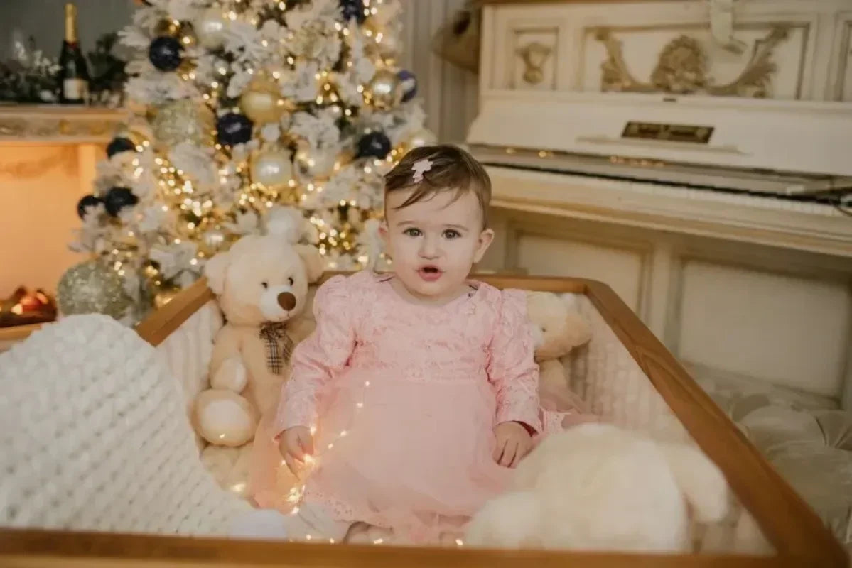Newborn & Baby Girl Dress – Perfect for Christening, Baptism, Birthday, or Prom – 0–12 Months