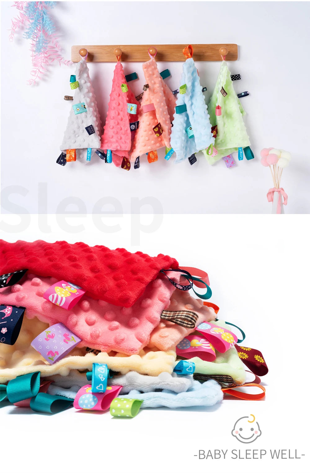 Newborn Baby Soothe Appease Towel Calm Wipes Kids Infant Towel Blanket