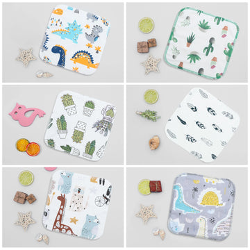 (6pcs per set) Baby Cotton Bamboo Wipes Reusable Baby