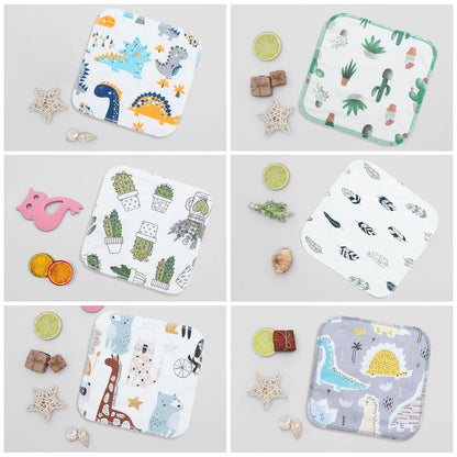 (6pcs per set) Baby Cotton Bamboo Wipes Reusable Baby