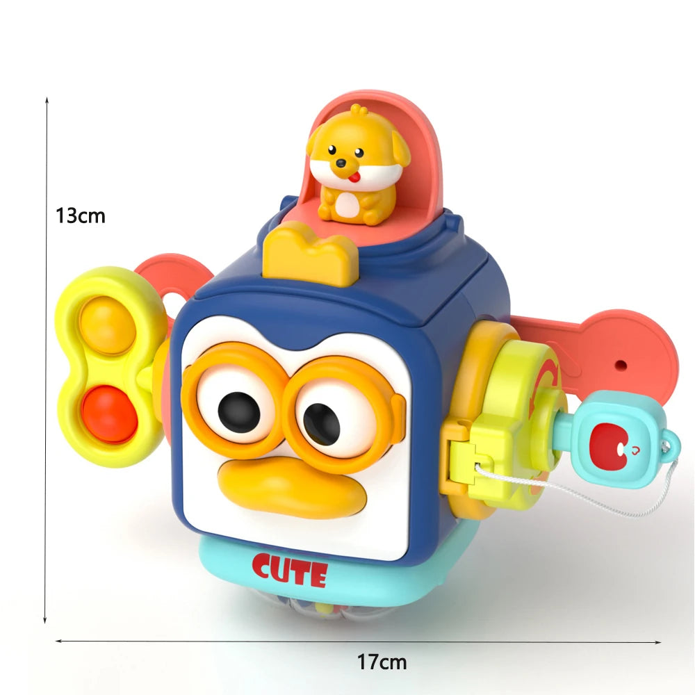 Board Cube Montessori Sensory Educational Toys