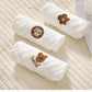 6 Layer Cotton Embroidery Baby Saliva Towels Hand Face Wipes Newborn