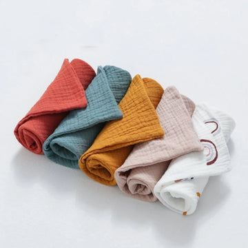 5 PcsWashcloth FaceclothInfant Wash Hand Face Wipes Baby Cotton