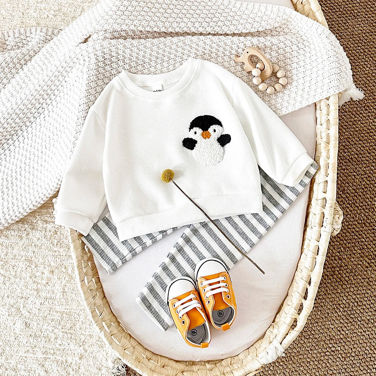 2Pcs Newborn Baby Clothes Sets New Baby Clothing Spring Boys Girls