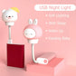 Kid Bedroom Decor Bedside Lamp USB Night Light LED Chlidren Cute Cartoon Night Lamp Bear Chick Kitten Remote Control for Baby